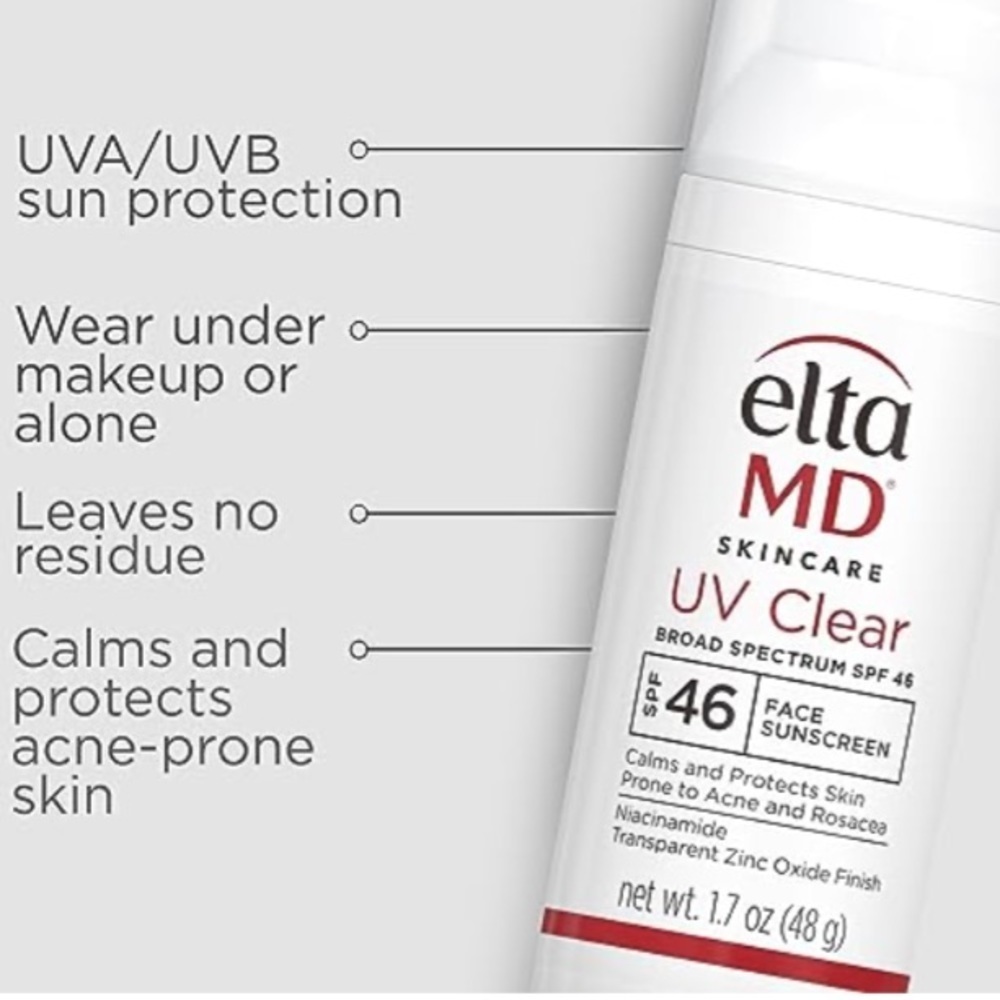 NWT EltaMD UV Clear Broad Spectrum SPF 46 Facial Niacinamide FACE SUNSCREEN - Picture 3 of 8